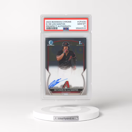2023 Bowman Chrome Prospect Autographs #CPADD Deyvison de los Santos (PSA 10 GEM MINT)