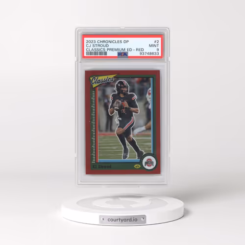 2023 Panini Chronicles Draft Picks Classics Premium Edition #2 CJ Stroud - Red (PSA 9 MINT)