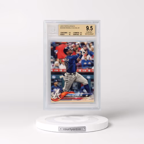 2018 Topps Update #US250 Ronald Acuna Jr. - At-Bat in Blue Jersey (BGS 9.5 GEM MINT)