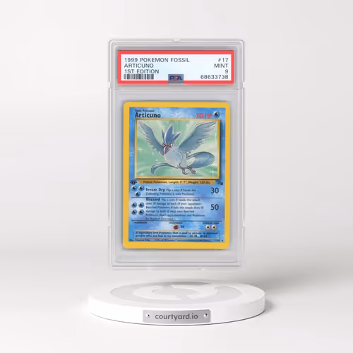 1999 Pokémon Fossil #17 Articuno - 1st Edition (PSA 9 MINT)