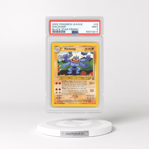 2002 Black Star Promo #43 Machamp (PSA 9 MINT)