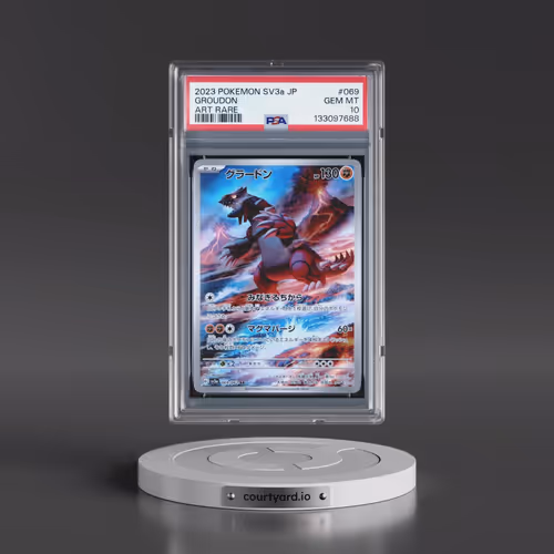 2023 Pokémon Sv3a-Raging Surf #069 Groudon - Art Rare (PSA 10 GEM MINT)