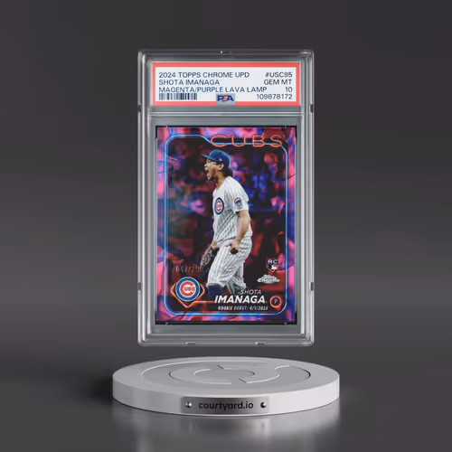 2024 Topps Chrome Update #USC95 Shota Imanaga - Magenta/Purple Lava Lamp (PSA 10 GEM MINT)