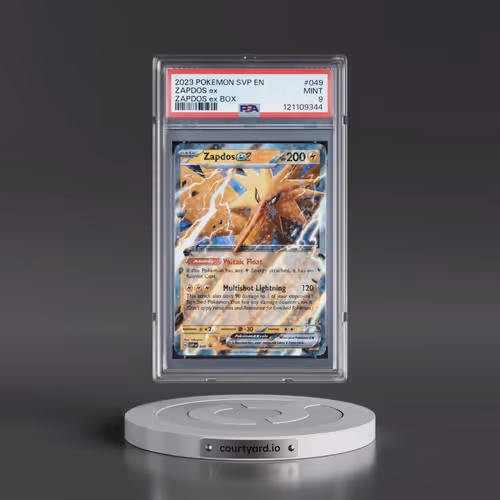 2023 Pokémon Svp EN-SV Black Star Promo #049 Zapdos EX - Holo Zapdos EX Box (PSA 9 MINT)