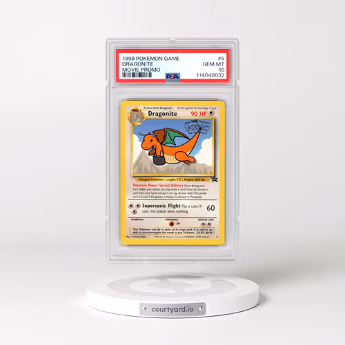 1999 Pokémon Game Movie #5 Dragonite - Movie Promo (PSA 10 GEM MINT)