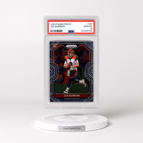 2020 Panini Prizm #307 Joe Burrow (PSA 10 GEM MINT)
