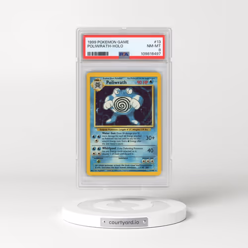 1999 Pokémon Game #13 Poliwrath - Holo (PSA 8 NM-MT)