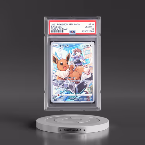 2021 Pokémon Sword & Shield Vmax Climax #210 Eevee - Full Art (PSA 10 GEM MINT)