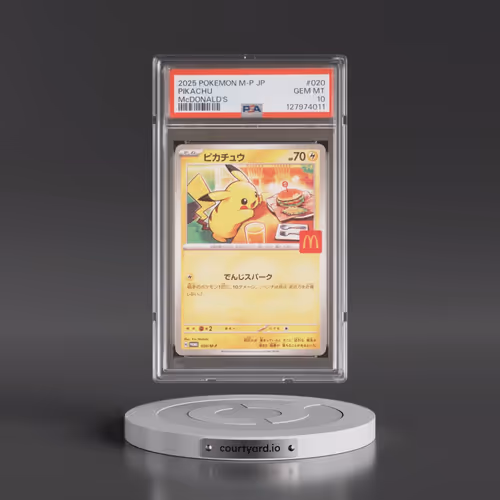 2025 Pokémon M-P Promo #020 Pikachu - McDonald's (PSA 10 GEM MINT)