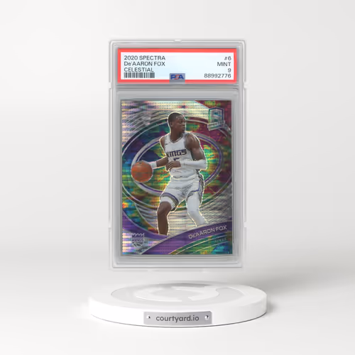 2020 Panini Spectra #6 De'Aaron Fox - Celestial (PSA 9 MINT)