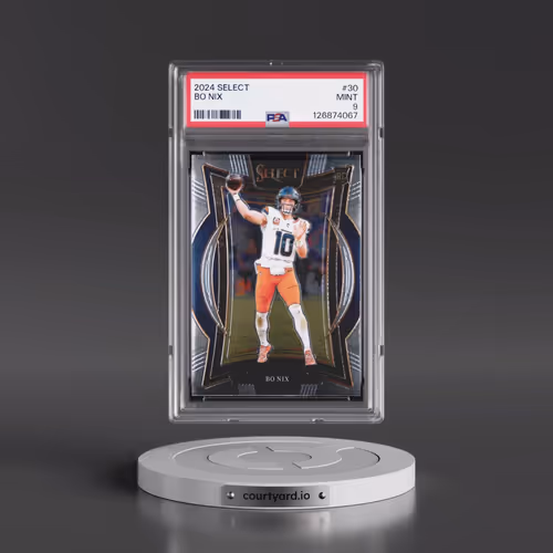 2024 Panini Select #30 Bo Nix (PSA 9 MINT)