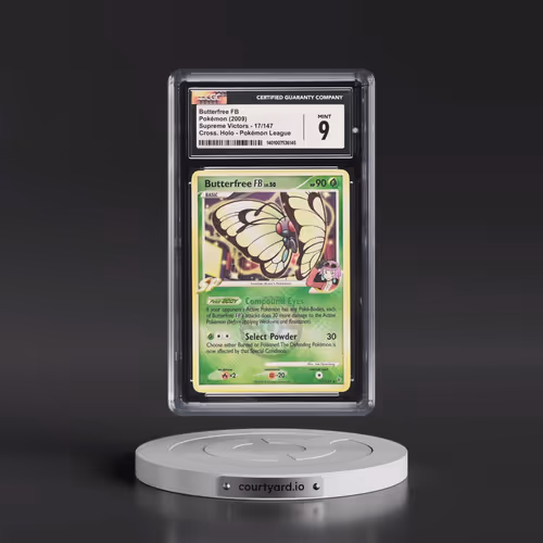 2009 Pokémon Platinum Supreme Victors #17 Butterfree FB - Holo Crosshatch-2010 Pokemon League (CGC 9