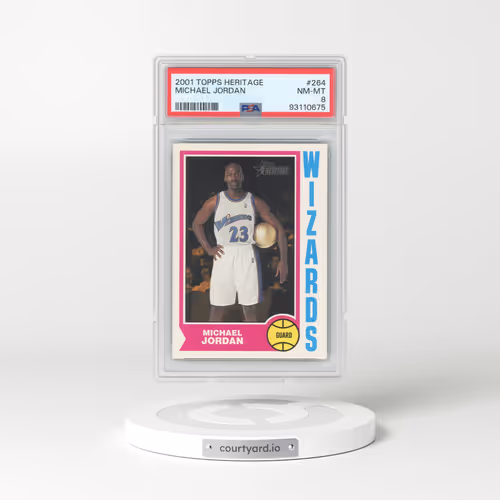 2001 Topps Heritage #264 Michael Jordan (PSA 8 NM-MT)