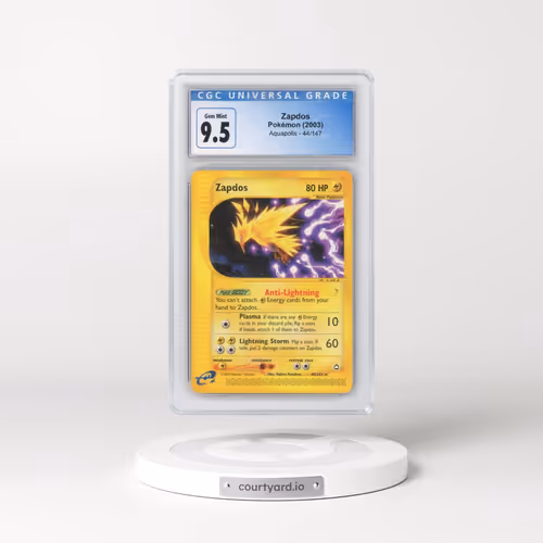 2003 Aquapolis #44/147 Zapdos (CGC 10 GEM MINT)