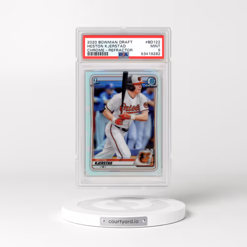 2020 Bowman Draft #BD122 Heston Kjerstad - Chrome-Refractor (PSA 9 MINT)