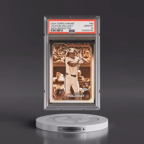 2024 Topps Chrome #88 Jackson Holliday - Sepia Refractor (PSA 10 GEM MINT)