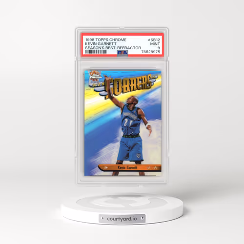 1998 Topps Chrome Season's Best #SB12 Kevin Garnett - Refractor (PSA 9 MINT)