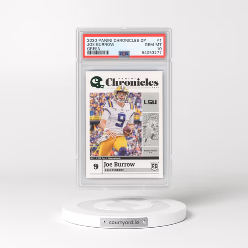 2020 Panini Chronicles Draft Picks #1 Joe Burrow - Green (PSA 10 GEM MINT)