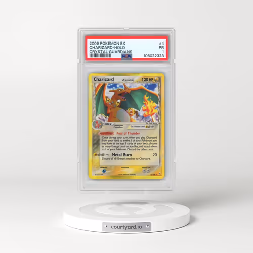 2006 Pokémon EX Crystal Guardians #4 Charizard - Holo (PSA 1 PR)