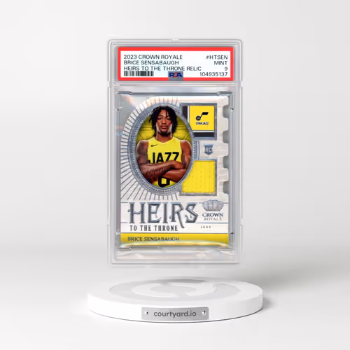 2023 Panini Crown Royale Heirs to the Throne Relics #HTSEN Brice Sensabaugh (PSA 9 MINT)