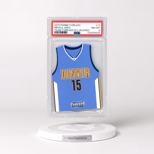 2015 Panini Threads Team Threads Die-Cuts #12 Nikola Jokic - Rookies (PSA 8 NM-MT)