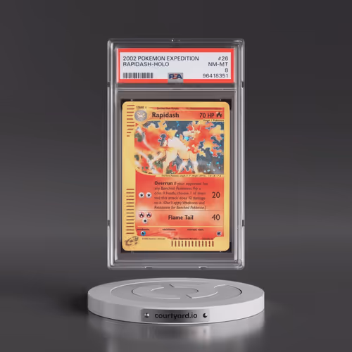 2002 Pokémon Expedition #26 Rapidash - Holo (PSA 8 NM-MT)