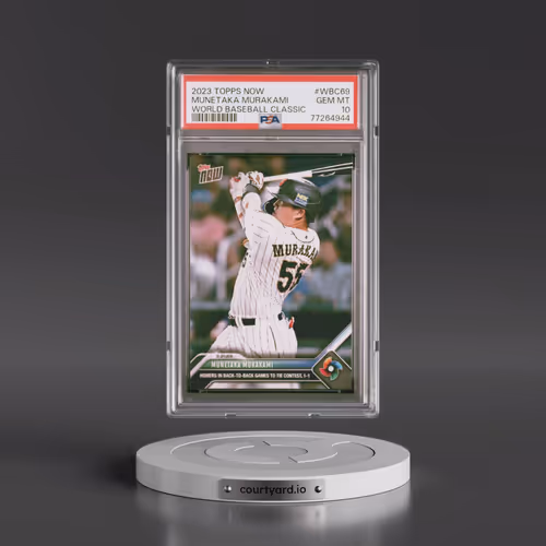 2023 Topps Now World Baseball Classic #WBC69 Munetaka Murakami (PSA 10 GEM MINT)