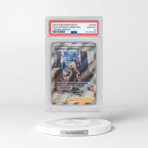 2023 Pokémon Sword and Shield Crown Zenith #GG60 Cynthia's Ambition - Full Art (PSA 10 GEM MINT)