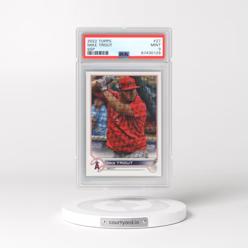 2022 Topps #27 Mike Trout - Ssp (PSA 9 MINT)