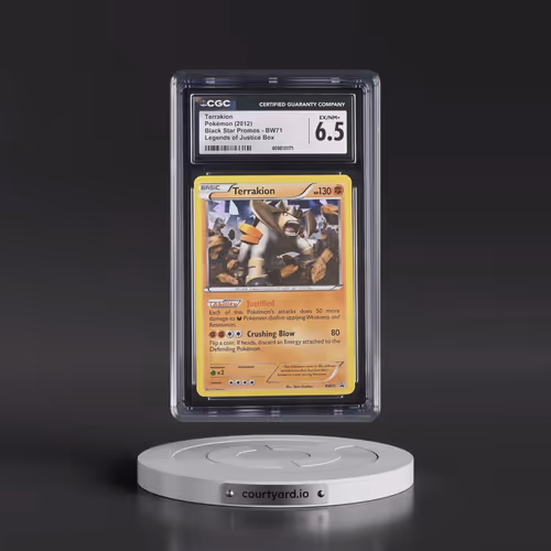 2011 Black Star Promos - Black & White #BW71 Terrakion - Legends of Justice Box (CGC 6.5 EX-NM+)