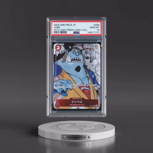 2022 One Piece Japanese 25th Anniversary Premium Card Collection #005 Jinbe (PSA 10 GEM MINT)