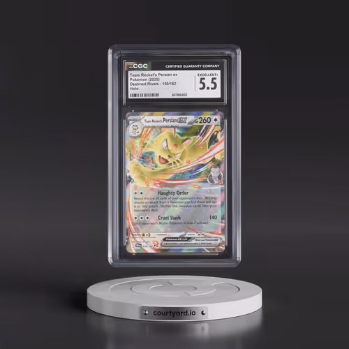 2025 Pokémon Dri EN-Destined Rivals #150 Team Rocket's Persian EX - Holo (CGC 5.5 EX+)