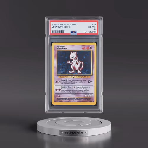1999 Pokémon Game #10 Mewtwo - Holo (PSA 6 EX-MT)
