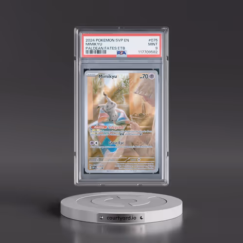 2024 Pokémon Svp EN-SV Black Star Promo #075 Mimikyu - Paldean Fates Elite Trainer Box (PSA 9 MINT)