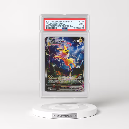 2021 Pokémon Swsh Black Star Promo #184 Jolteon Vmax - Full Art Jolteon Vmax Premium Collection (PSA