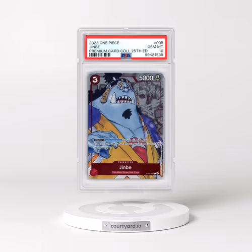 2023 One Piece Premium Bandai Premium Card Collection 25th Edition #005 Jinbe (PSA 10 GEM MINT)