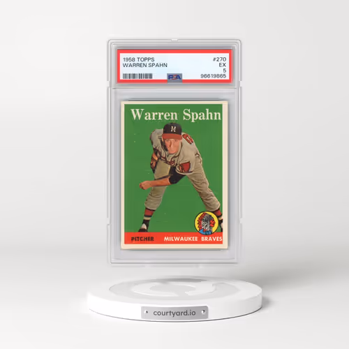 1958 Topps #270 Warren Spahn (PSA 5 EX)