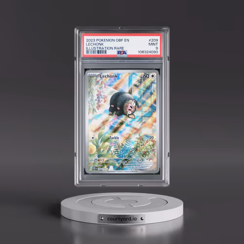 2023 Pokémon Obf EN-Obsidian Flames #209 Lechonk - Illustration Rare (PSA 9 MINT)