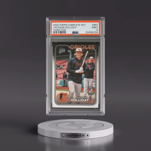 2024 Topps Complete Set #697 Jackson Holliday - Variation (PSA 9 MINT)