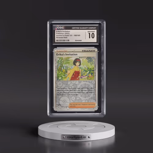 2023 Scarlet & Violet 151 - MEW EN #160/165 Erika's Invitation - Reverse Holo (CGC 10 GEM MINT)
