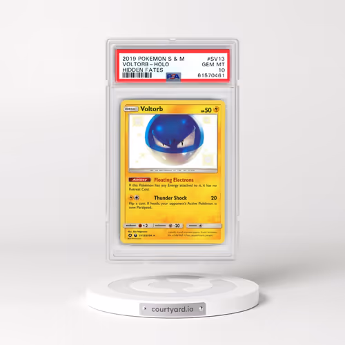 2019 Pokémon Sun & Moon Hidden Fates #SV13 Voltorb Holo