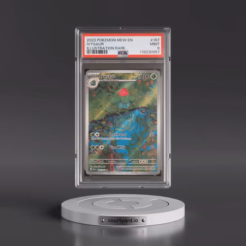 2023 Pokémon Mew EN-151 #167 Ivysaur - Illustration Rare (PSA 9 MINT)