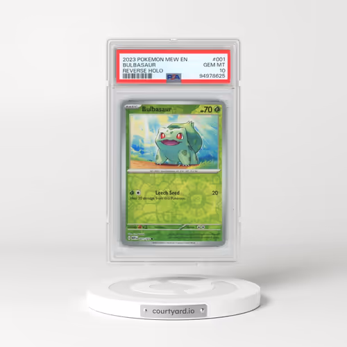 2023 Pokémon Mew EN-151 #001 Bulbasaur - Reverse Holo (PSA 10 GEM MINT)