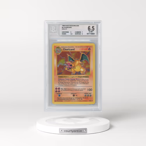 1999 Base Set #4 Charizard - Shadowless Shadowless Holo (BGS 6.5 EX-MT+)