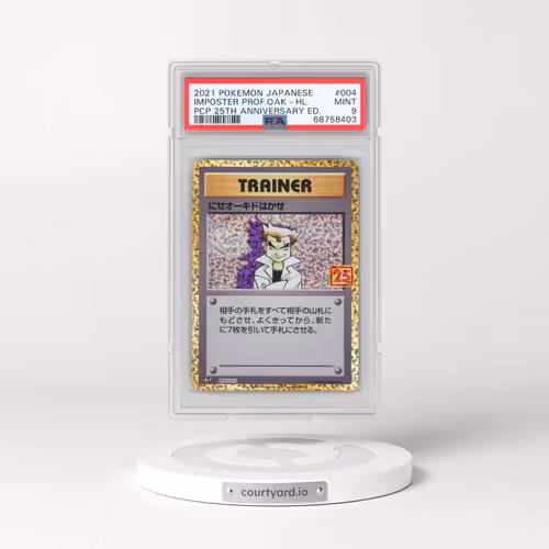 2021 Pokémon Promo Card Pack 25th Anniversary Edition #004 Imposter Professor Oak - Holo (PSA 9 MINT