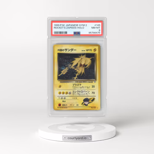 1999 Gym 2: Challenge from the Darkness #145 Rocket's Zapdos - Holo (PSA 8 NM-MT)