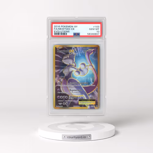 2016 Pokémon XY Evolutions #103 Mewtwo EX - Holo Full Art (PSA 10 GEM MINT)