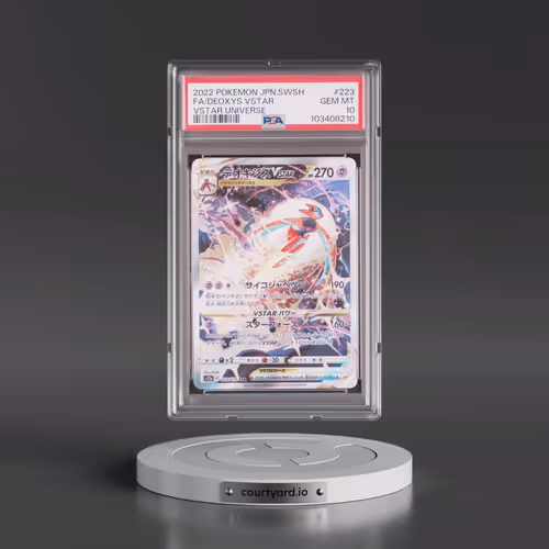 2022 Pokémon Sword & Shield Vstar Universe #223 Deoxys Vstar - Full Art (PSA 10 GEM MINT)