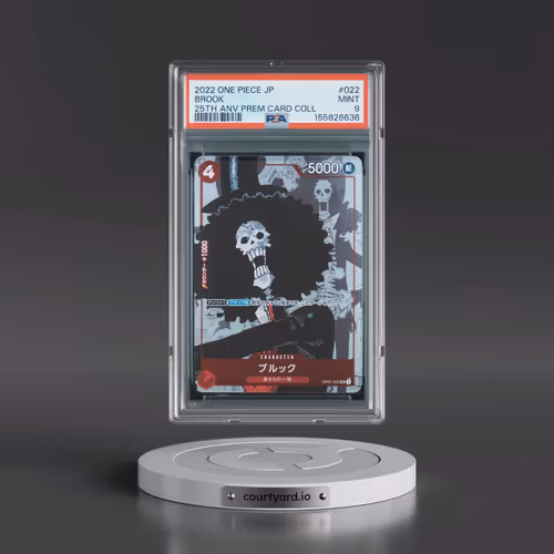 2022 One Piece Japanese 25th Anniversary Premium Card Collection #022 Brook (PSA 9 MINT)