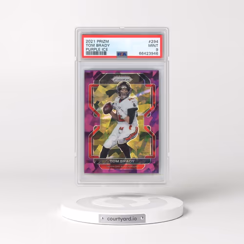2021 Panini Prizm #294 Tom Brady - Purple Ice (PSA 9 MINT)